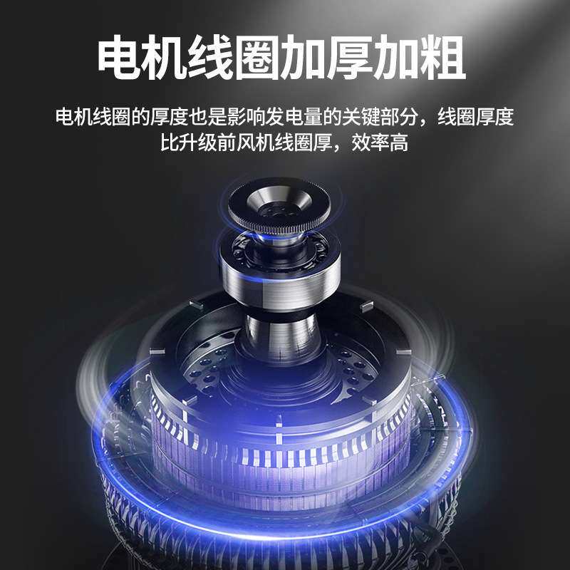 风力发电机家用12v24v220v永磁小型车载风光互补风能发电系统