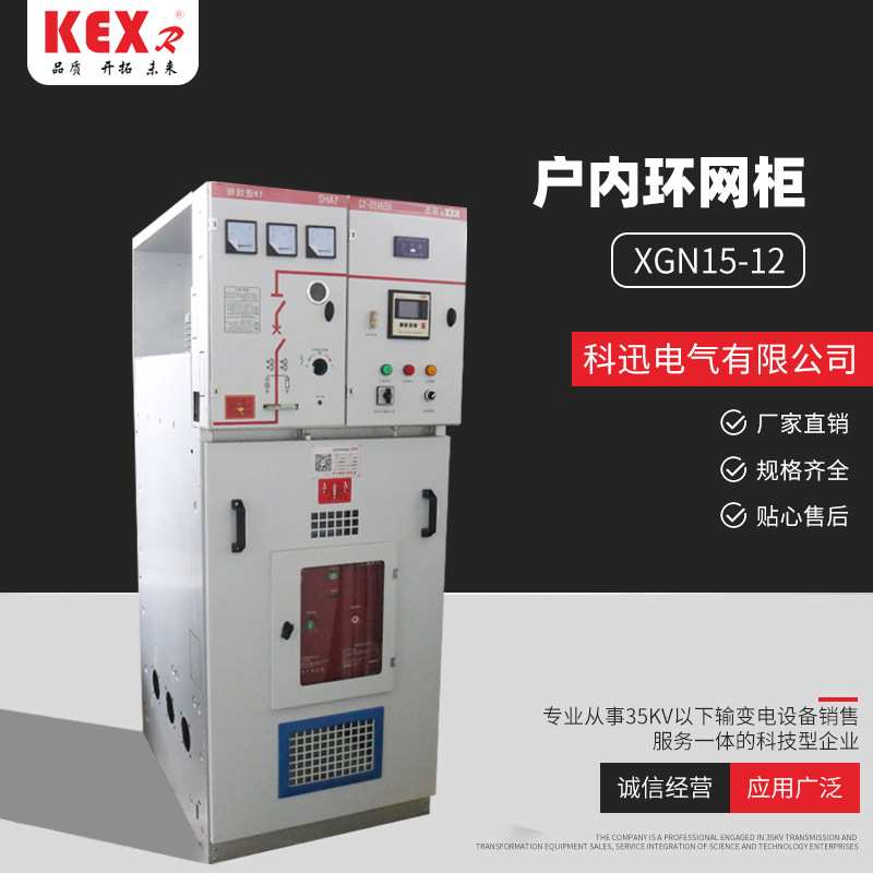 XGN15-12户内环网柜 10kv高压环网柜中置柜充气柜进出线柜馈电柜