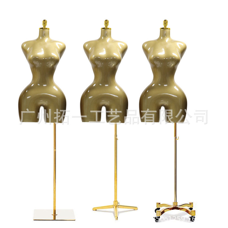 欧美大码大胸翘臀女半身模特服装店橱窗陈列展示架摆拍道具架