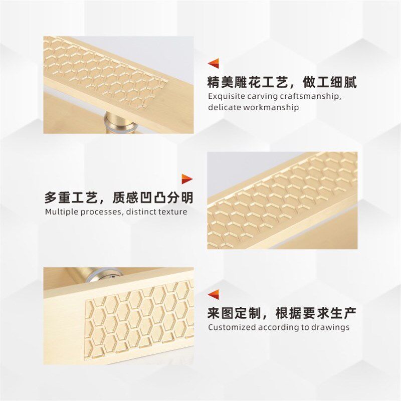 铝合金大门拉手 中式仿古玻璃门把手雕刻祥云铝板拉手别墅门扶手