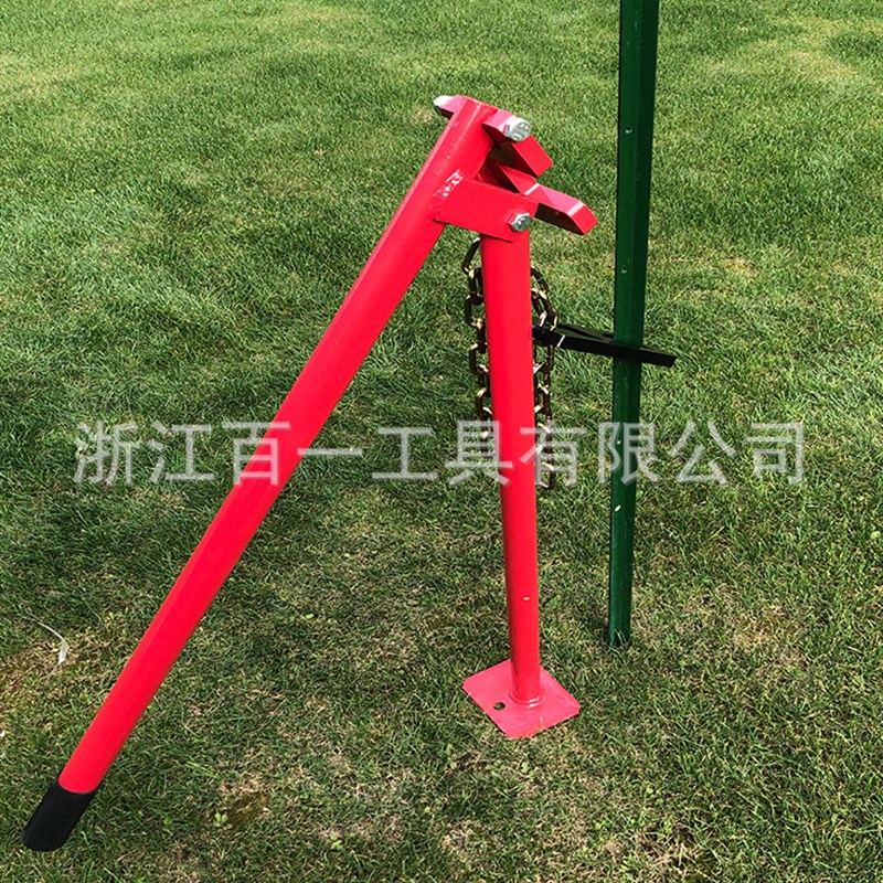 配链条和钢Y/T型立柱拔桩头的柱拉拔器柱栅栏钉桩器钢柱拔出器