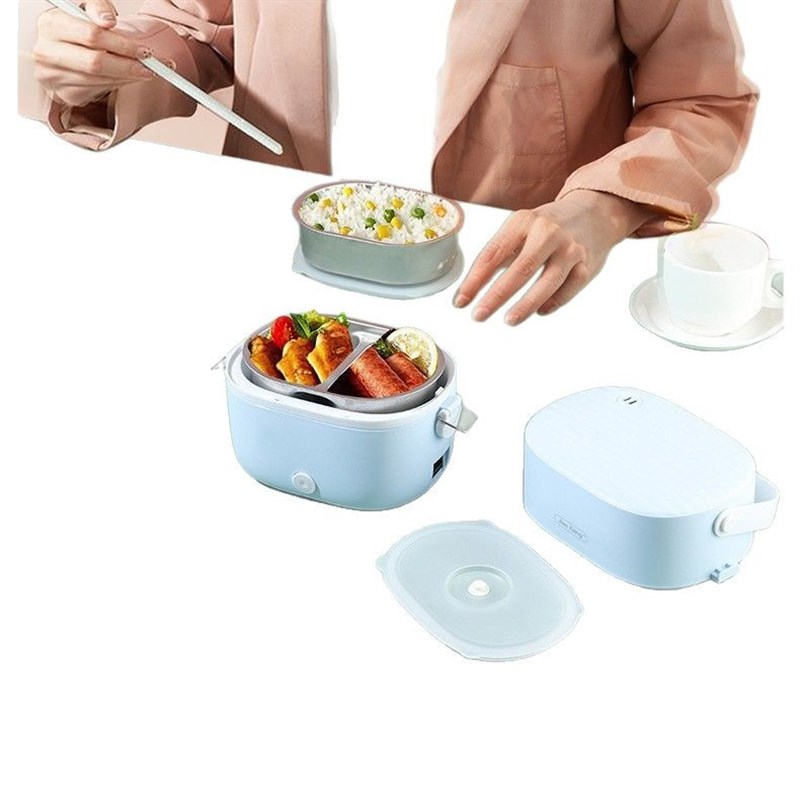 电热饭盒可插电煮饭上班族带饭不锈钢内胆便携式加热饭盒蒸饭神器
