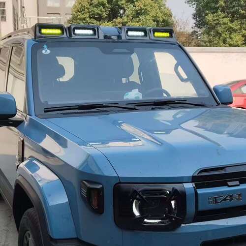 奇瑞iCAR V23专用机盖防护罩引擎盖V27车顶探照灯射灯越野改装件