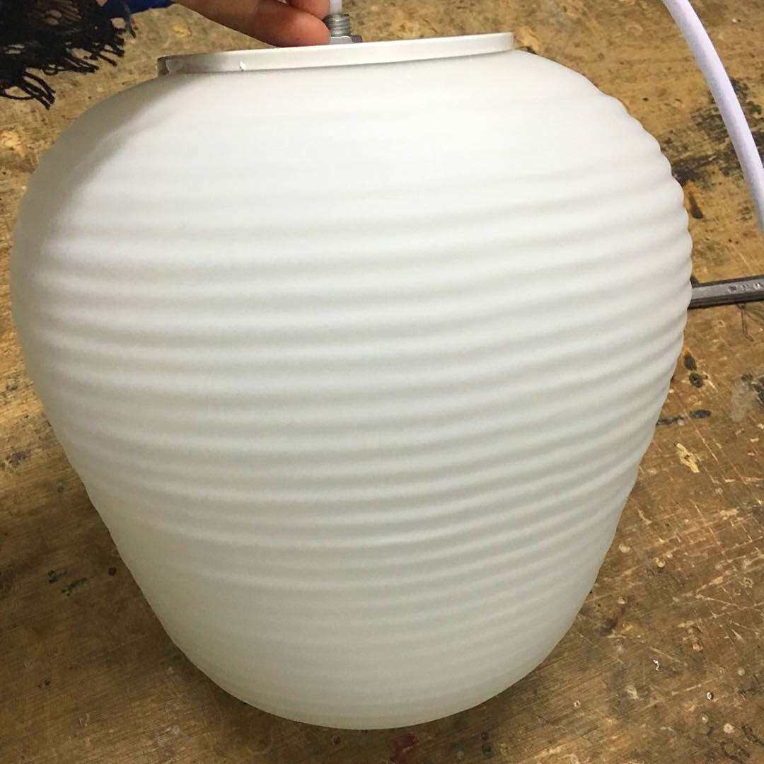 后现代简约餐厅吧台书房蛋糕螺纹艺术创意展厅三头玻璃吊灯现货