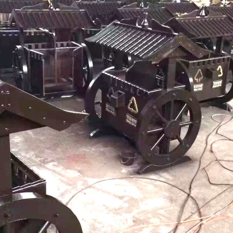 防腐木垃圾桶 户外公园景区小区碳化木垃圾箱 防腐木复古垃圾桶