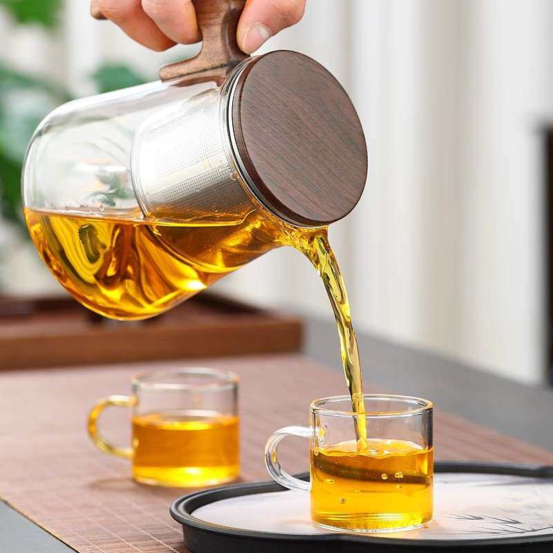 恒越记无杆泡茶壶按压磁吸飘逸杯不锈钢内胆一键过滤茶水分离茶具