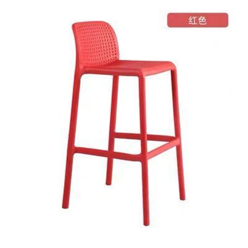 北欧现代简约靠背餐厅酒吧前台高脚凳户外休O闲创意吧椅个性酒吧
