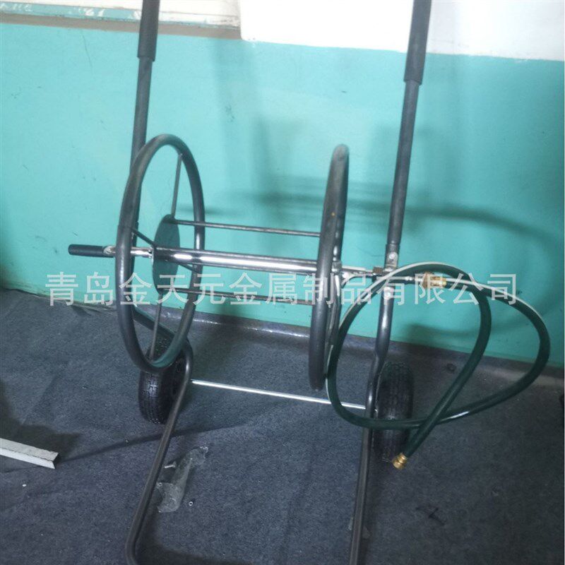 生产花园水车 浇水园艺工具 两轮工具车 水管收纳Z 园林用具