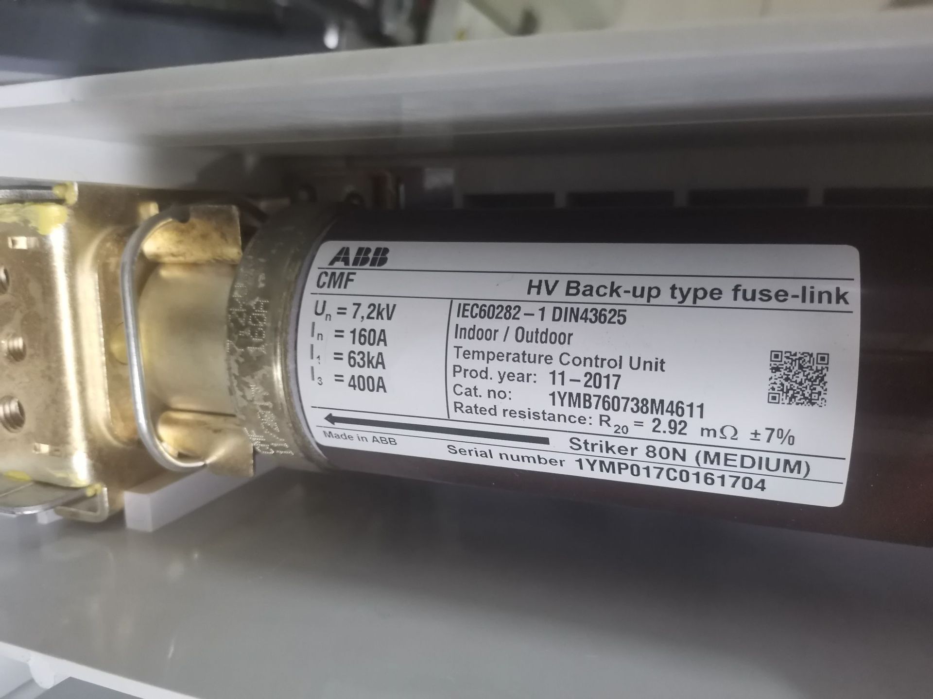 ABB高压熔断器CMF12KV160A