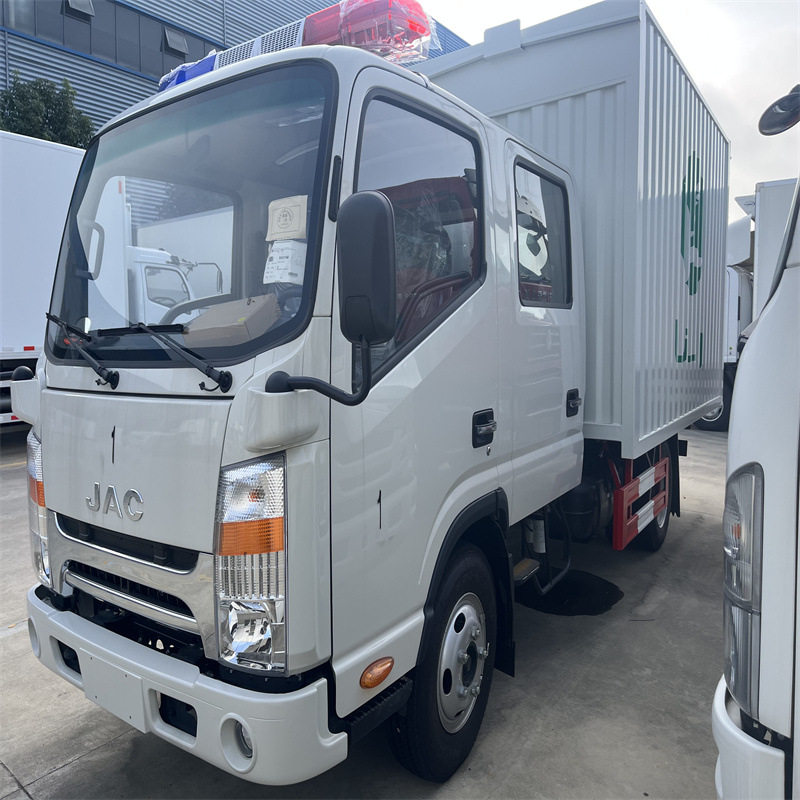 JAC双排右舵3方翻斗自卸货车