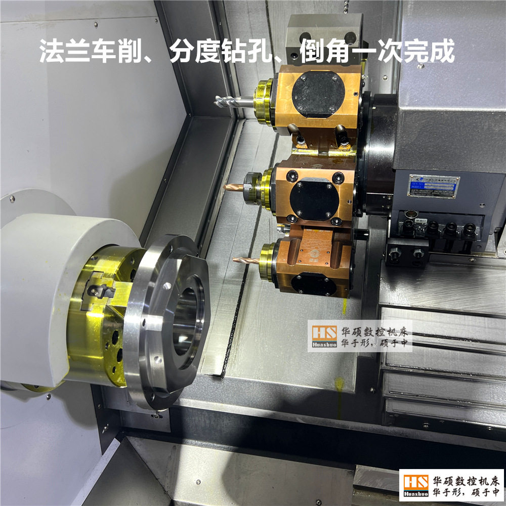 加长床身斜床身数控车床Y轴铣削