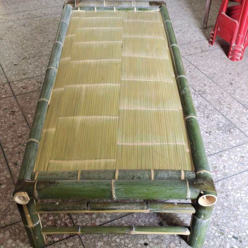 手工制作老式竹床竹子床单人床双人床躺椅竹凉床民宿桌子茶几