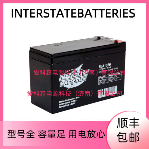 INTERSTATE蓄电池SLA107912V8AH配电柜UPS直流屏内置电池