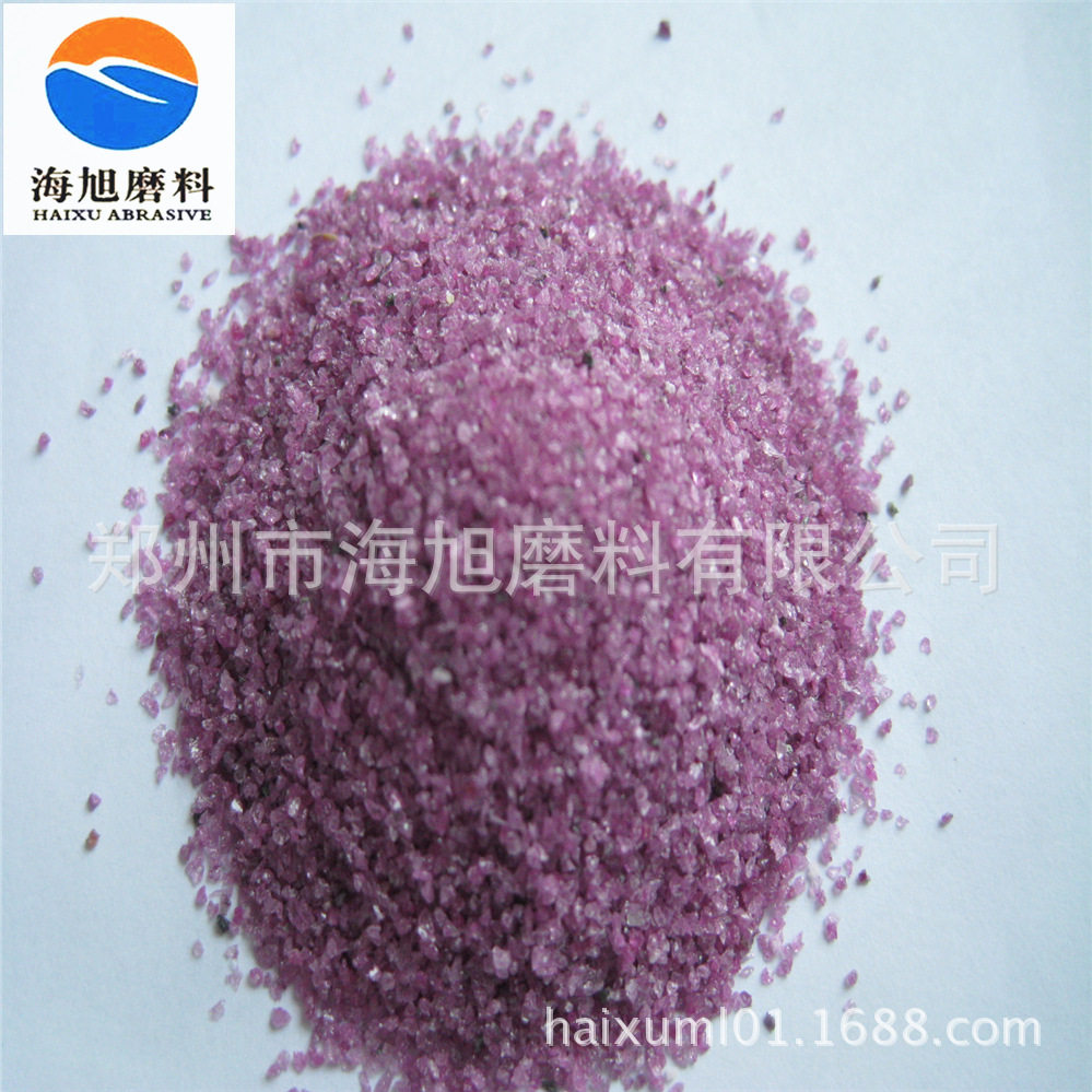 喷砂抛光除锈粉红刚玉洛刚玉铬刚玉粒度砂铬刚玉砂轮磨头制造用