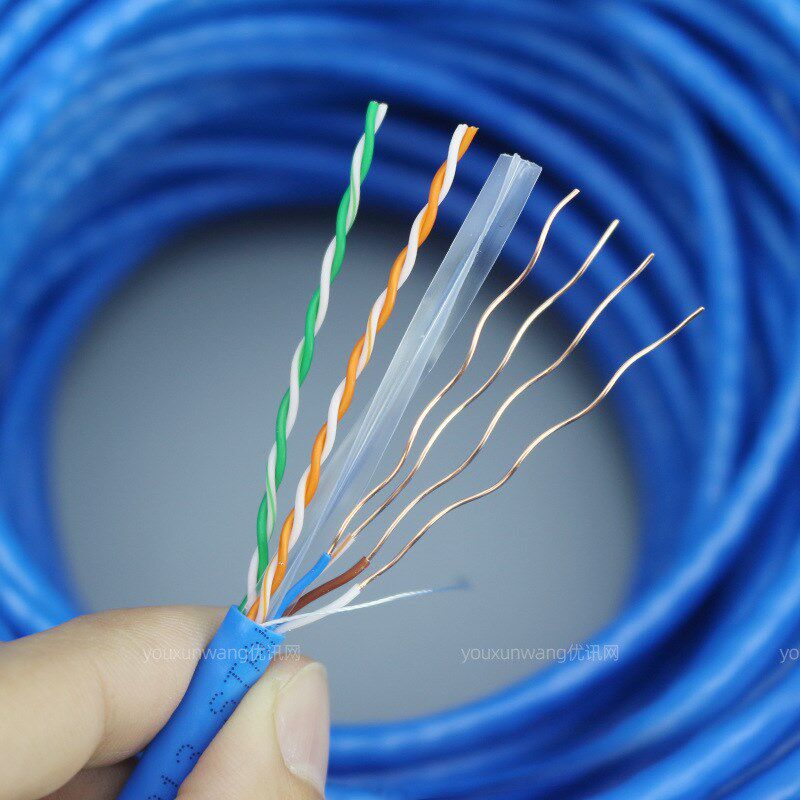 8芯超六类网线纯铜路由器电脑宽带y线utp-cat6类以太网络线缆300
