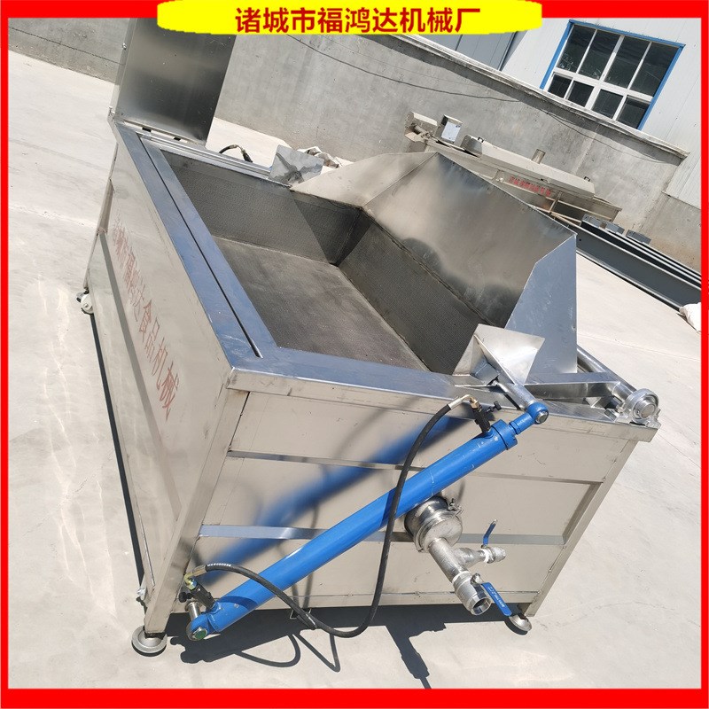 液压站出料的五花肉油炸锅 炸猪蹄子锅 自动出料鸡鸭鹅油炸机