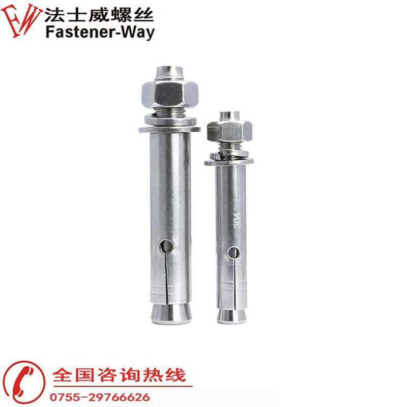 【M6M8M10M12M14M16】304不锈钢膨胀螺丝螺栓拉爆螺丝吊顶螺栓