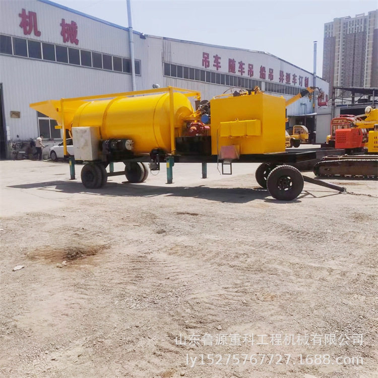 加厚罐体沥青拌合机 柏油路面修补设备 热搅拌混合料拌和机