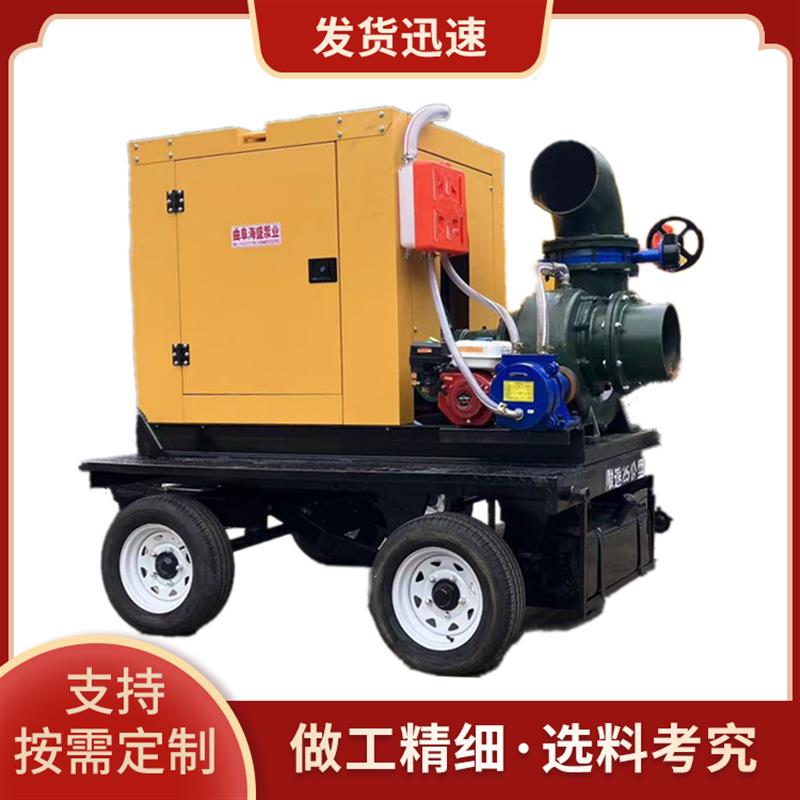 四缸柴油发动机自吸泵车 12寸混流泵 带自吸装置的自吸抽水泵