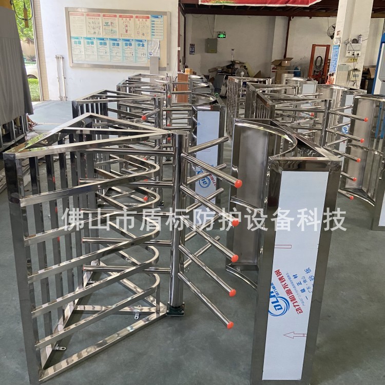 现货供应公园入口单向十字旋转挡闸门 人行通道栅栏杆转闸 十字旋