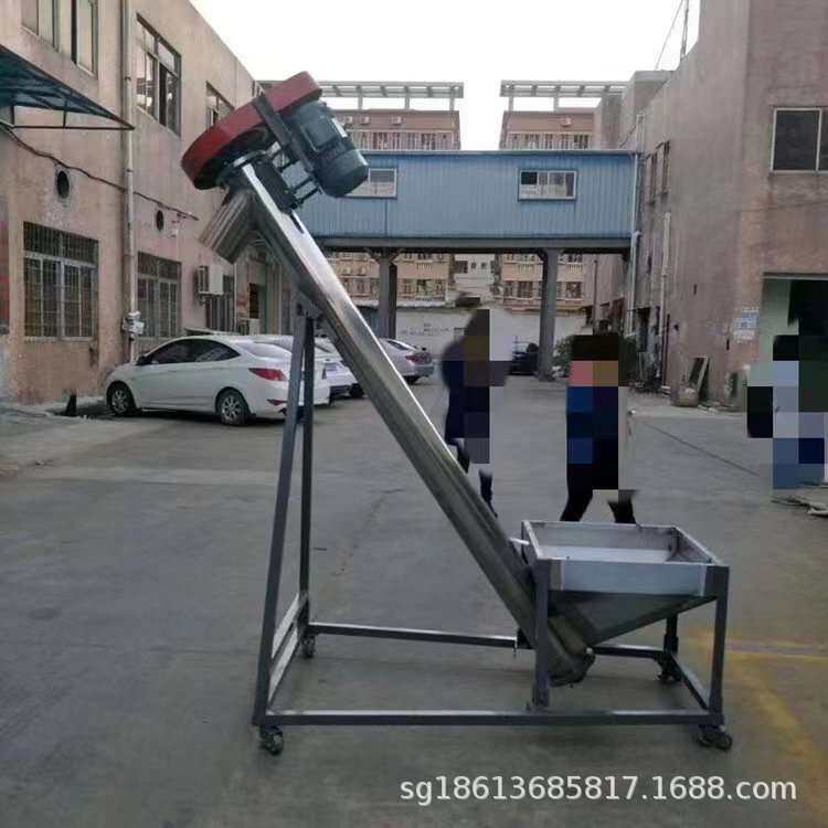 菜籽油螺旋提升机 大米稻谷不锈钢上料机 商用圆管提升设备