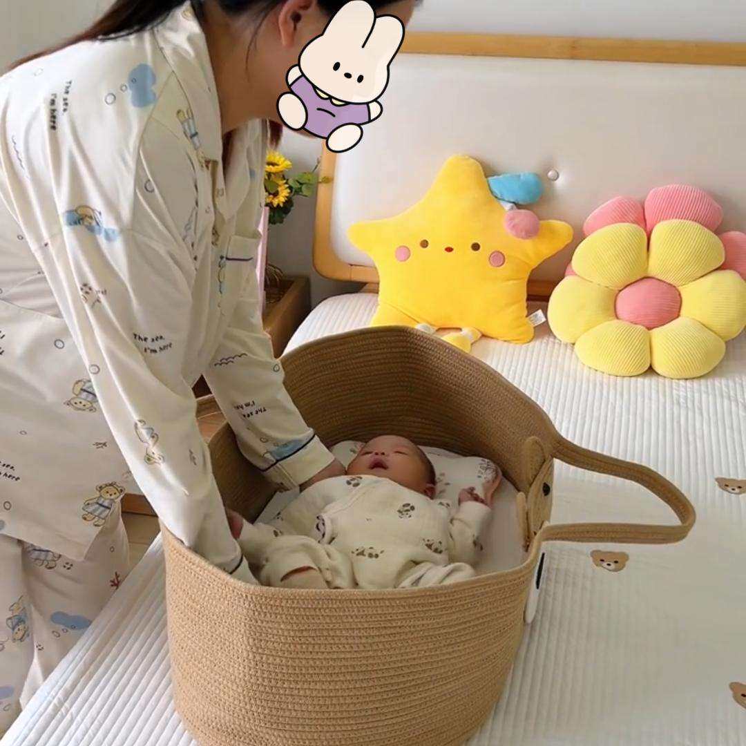 婴儿手提篮睡篮移动外出便携式新生儿出院车载手拎篮摇篮宝宝睡床