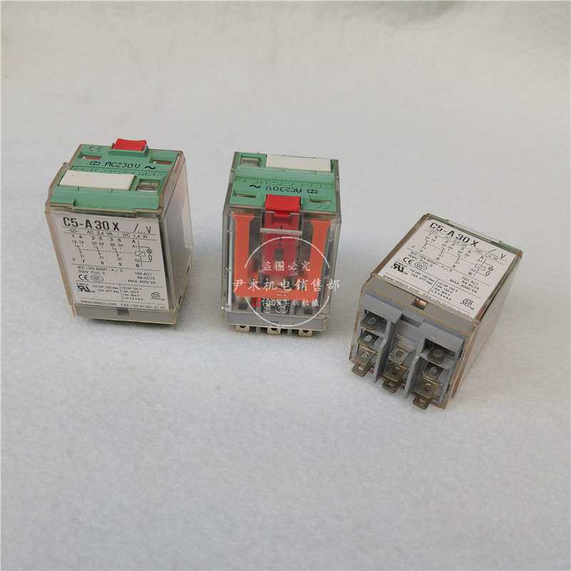 宜科继电器 C5-A30X 中间继电器 RELECO西班牙C5-A30X带底座