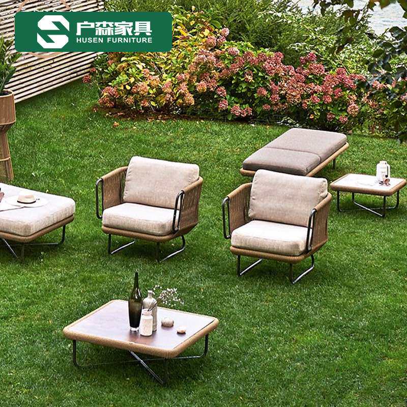 户外藤沙发 室外露台休闲沙发 藤椅阳台客厅藤编竹藤沙发庭院防晒