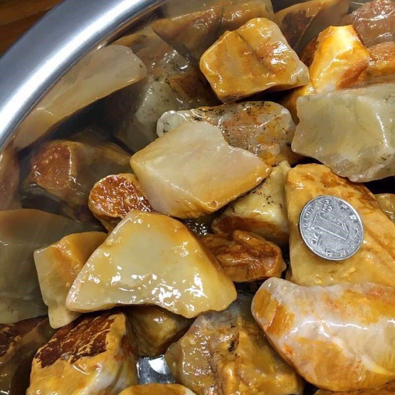 老挝田黄麦芽黄北部原石结晶冻金石篆刻石料一斤老挝石边角料印石