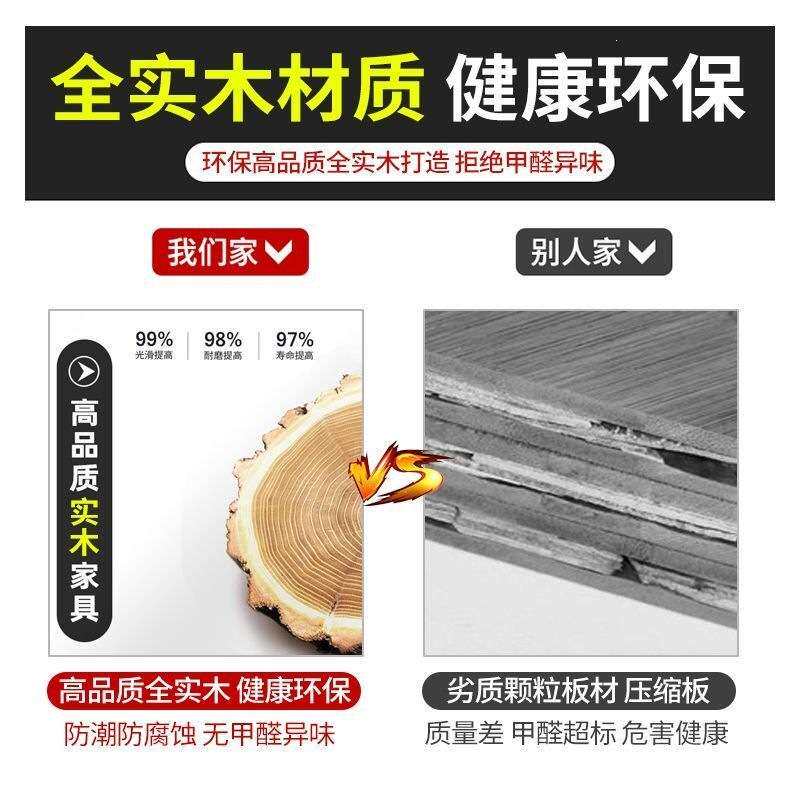 实木五斗柜中古风卧室柜子储物柜家用客厅储物柜五层抽屉式收纳柜