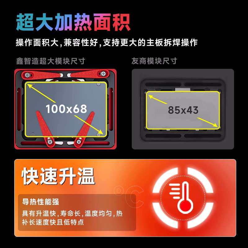 XZZ鑫智造L2023主板分层中层加热台手机可调温X360植锡贴合拆焊台