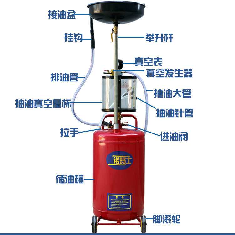 气动机油换油机费机油收集器 汽车气动抽接油机 带量杯抽接机油