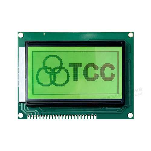 12864C5V50液晶屏3.2寸93*70灰模红绿蓝三色背光22pin并口31107
