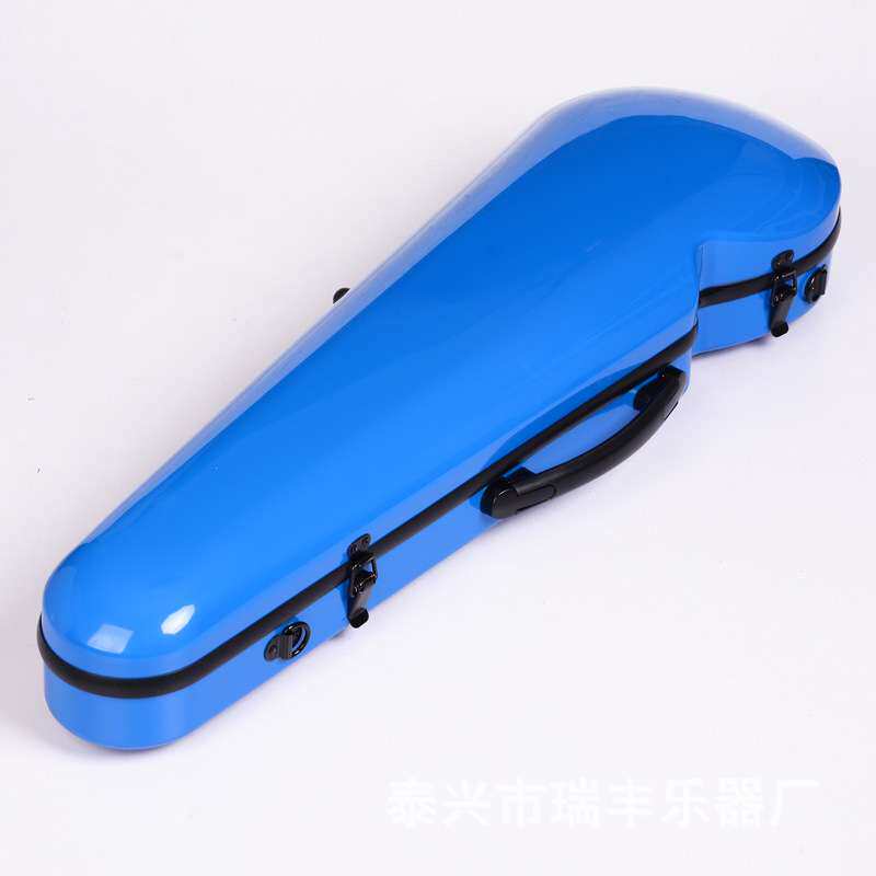 彩色新型材料仿碳纤维小提琴盒子超轻便双肩背抗压航空托运4/4