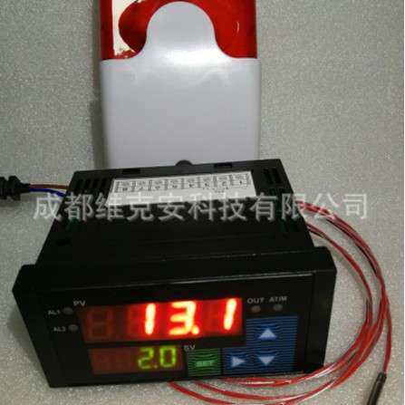 维克安冰箱冷柜温度报警器 温度报警装置内置声音报警pt100进口头