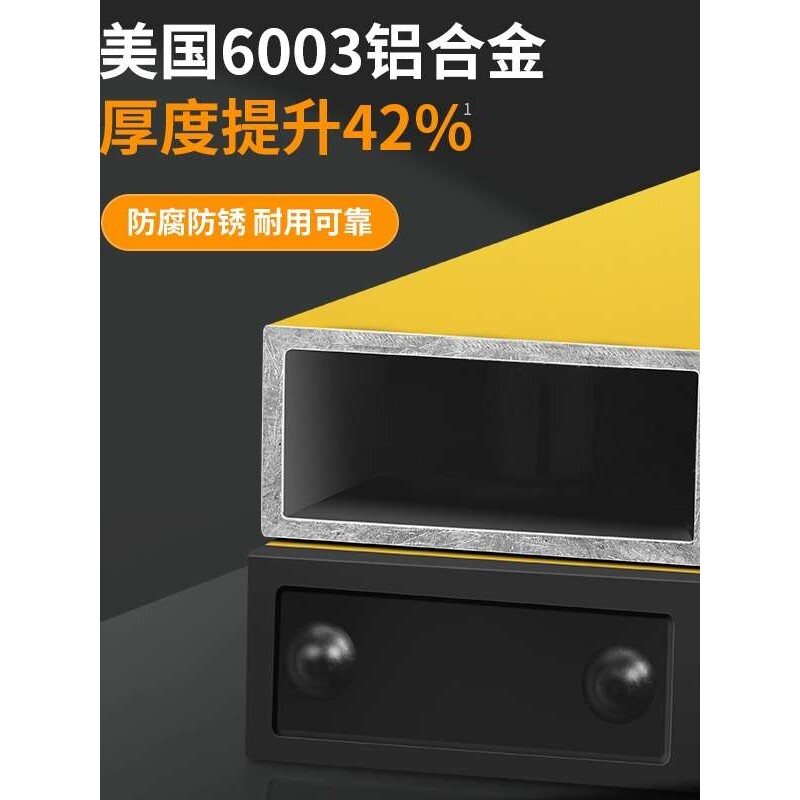 靠尺2米折叠工程检测垂直测量数显铝合金验房工具套装平整度找平