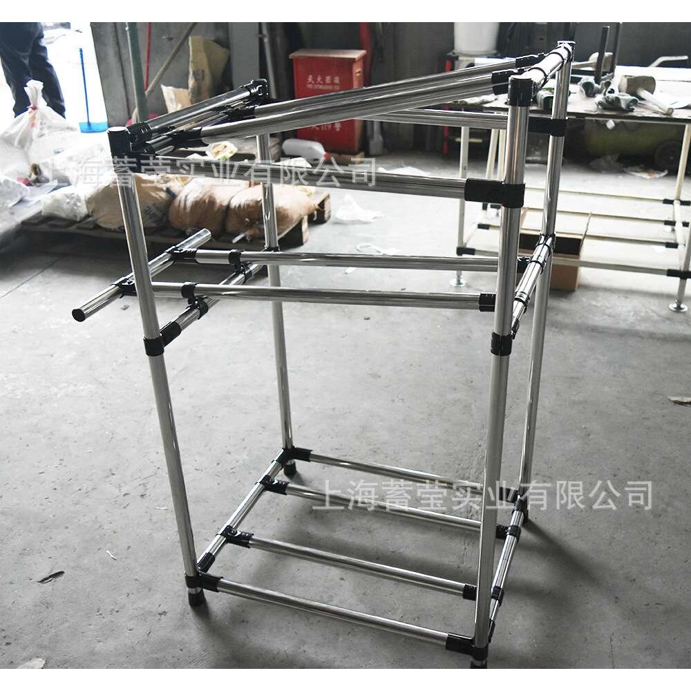 高淳/溧水/溧阳/宿迁不锈钢精益管线棒工具架推车货架不锈钢推车