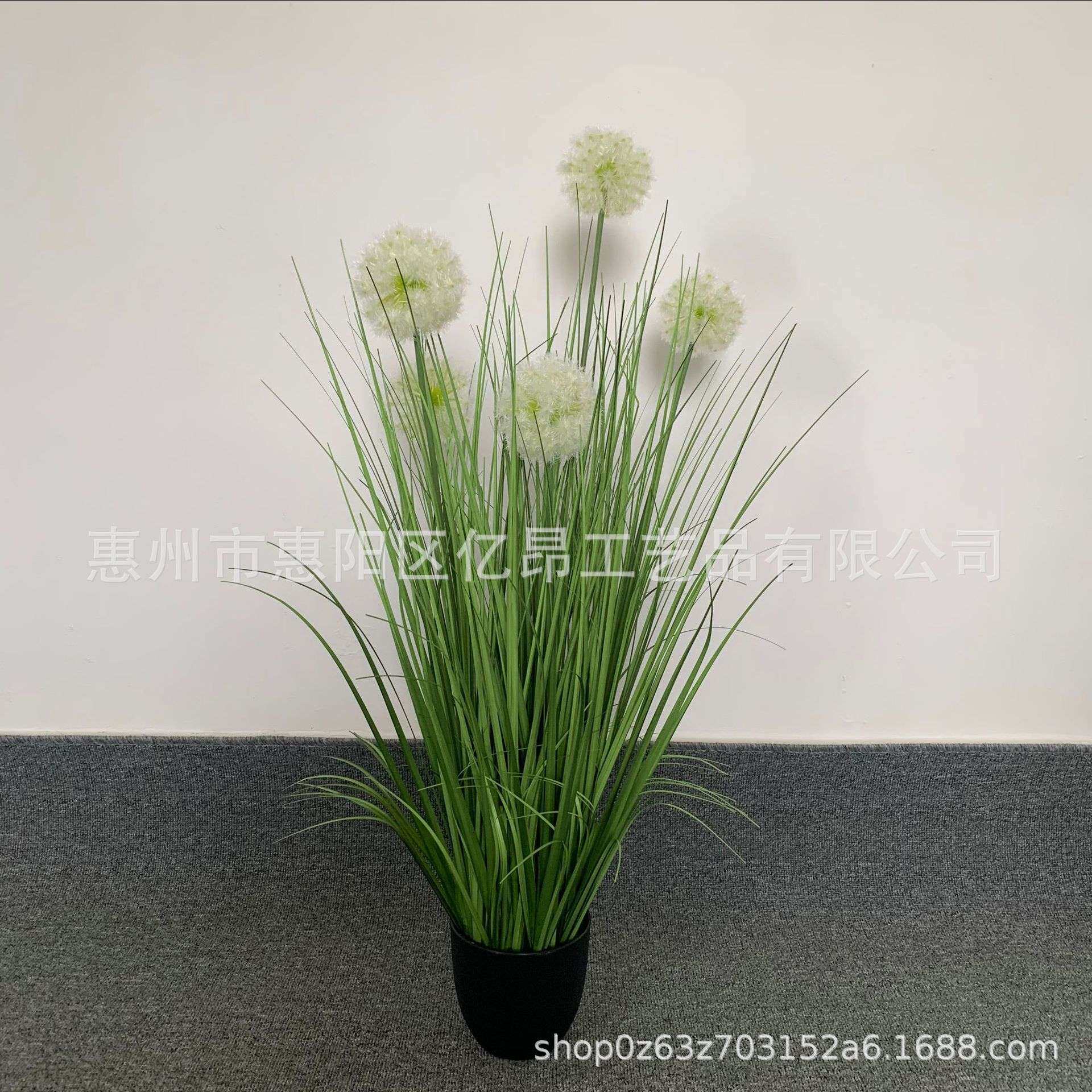 仿真花仿真洋葱草 芦苇草狗尾巴仿真植物盆栽家居装饰假花摆件