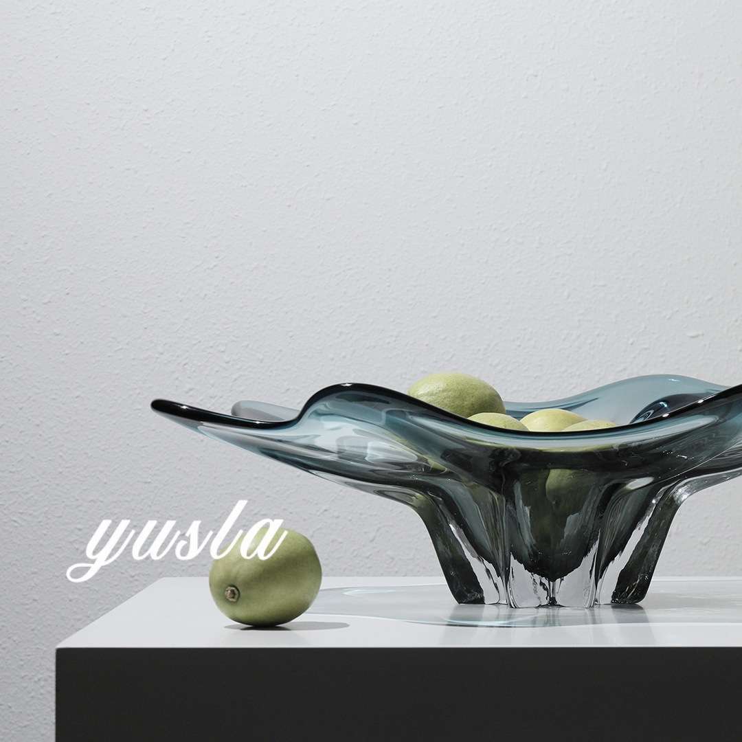 简约现代客厅茶几干果盆餐厅别墅水果盘收纳盘摆件样板间软装饰品
