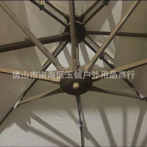 户外庭院伞景区别墅露台方形伞铝合金伞架8骨遮阳伞罗马伞旋转伞