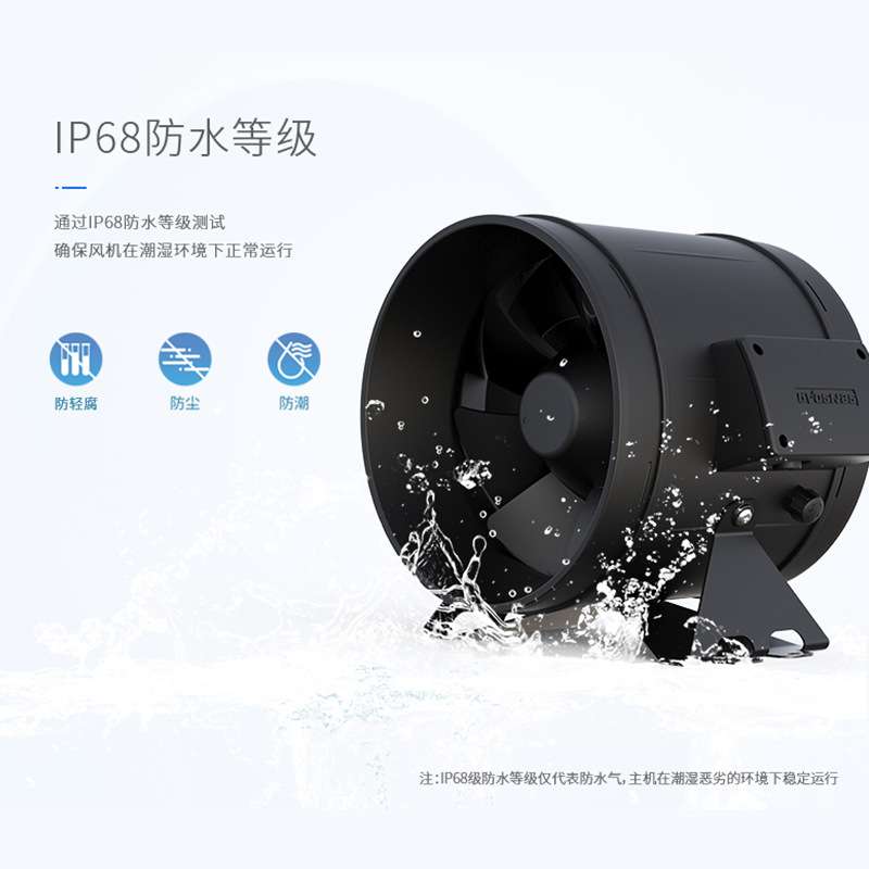 盛仕达源头工厂圆形管道风机防水种植场储能机柜散热防水管道风机