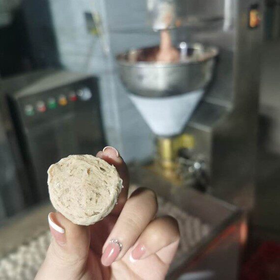 肉团生产流水线炸丸子机器鸡肉丸子生产设备贡丸成型加工机器