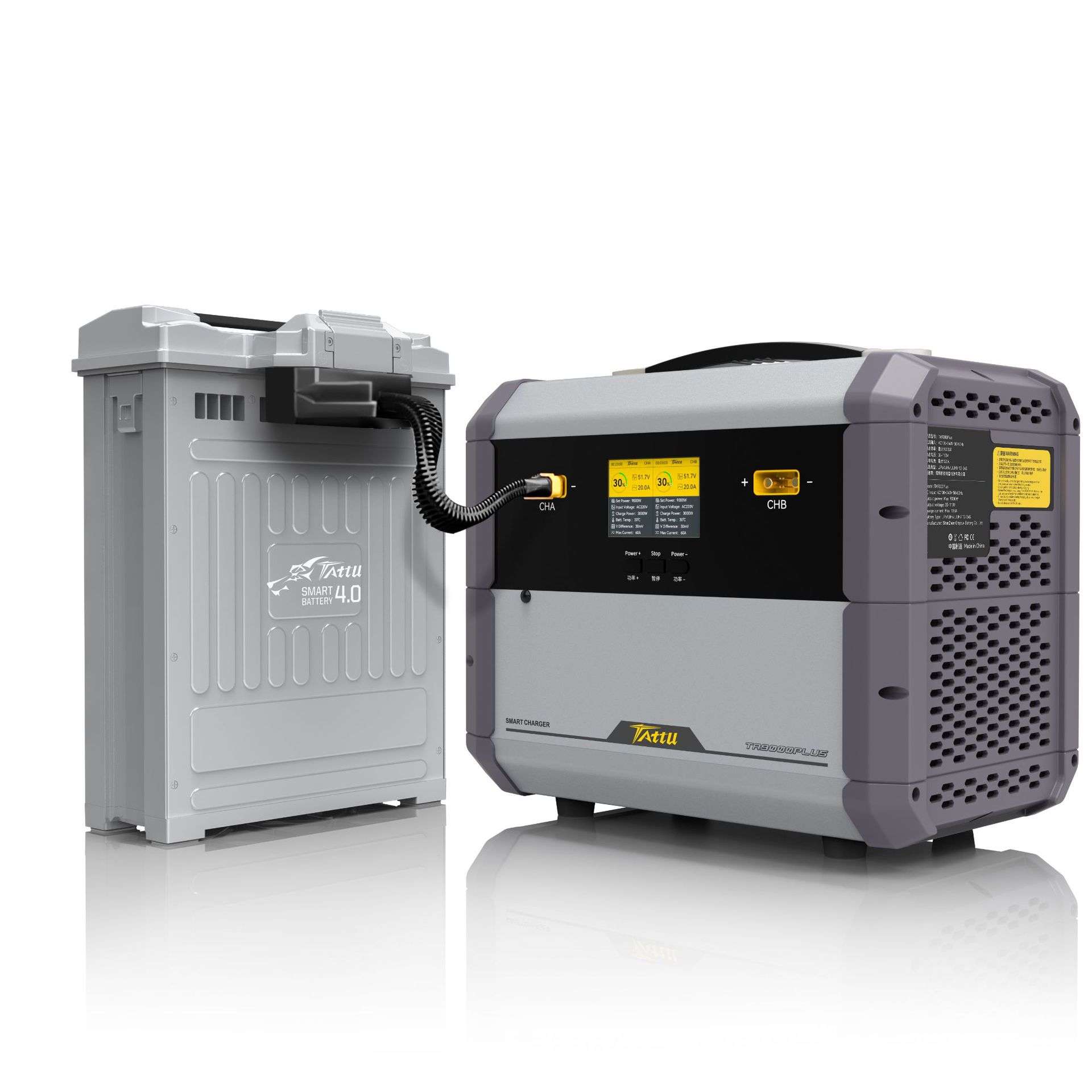 格氏TA9000 Plus智能充电器TATTU双通道植保电池9000W 12-18S图片