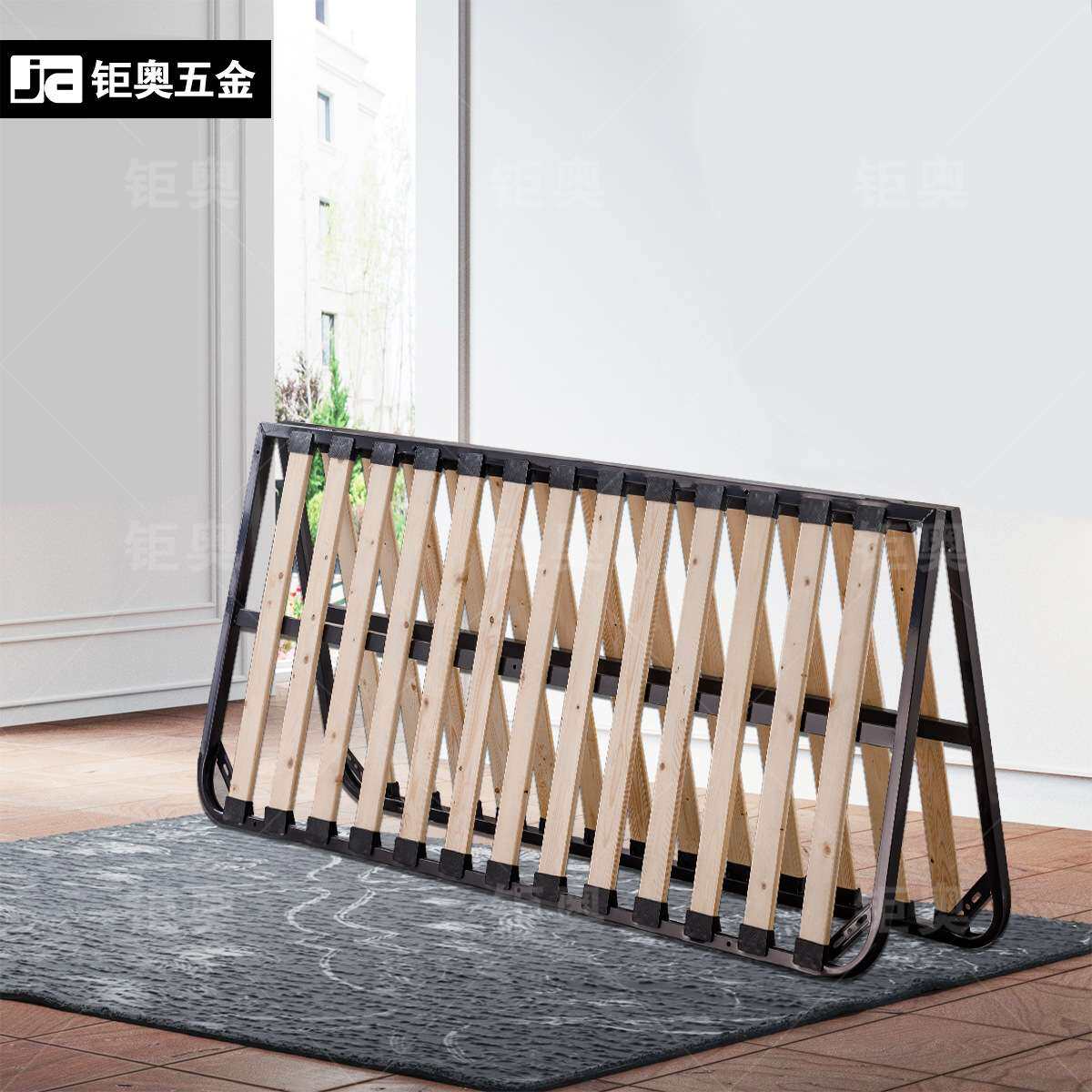 床加厚折叠排骨架工厂 家具配件排骨架加宽松木折叠加密床架