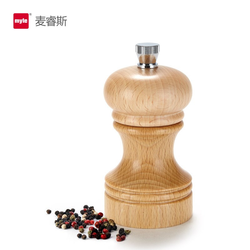 德国myle胡椒研磨器手动磨胡椒粉芝麻花椒现磨黑胡椒粒研磨器木
