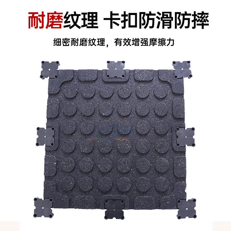 健身房力量区地垫EPDM卷材橡胶减震垫防滑耐磨地胶隔音橡胶地垫