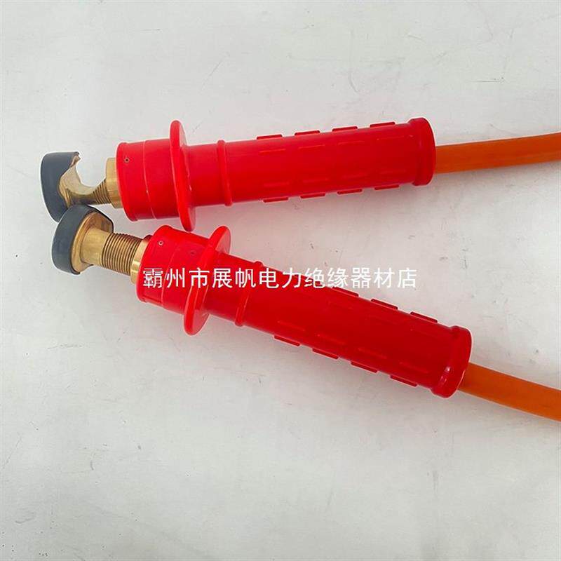 红色黄色引流线头高压引流线跳线头电力作业引流线夹子跳线夹头