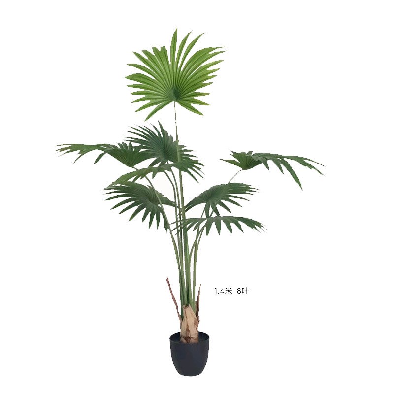 仿真蒲葵盆栽北欧大型葵树绿植室内造景装饰人造绿植摆件影视道具