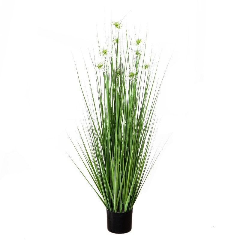 仿真树狗尾巴草绿植盆景北欧绿色落地植物家居室内装饰芦苇盆栽