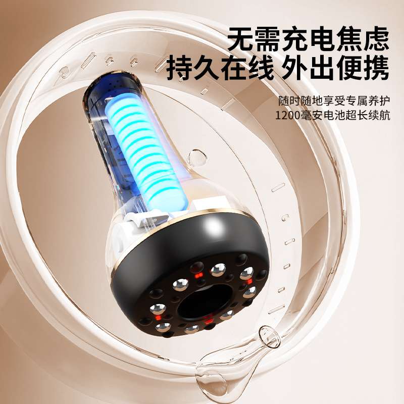 新款无线充电式智能真空拔罐电动USB灯